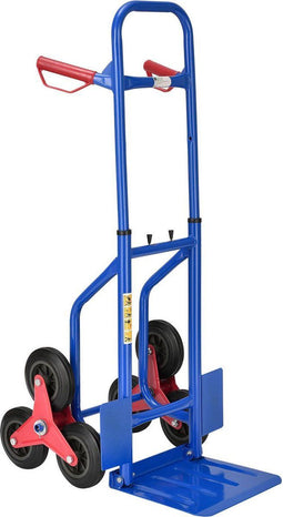 Juskys Trappensteekwagen - Opvouwbaar - Max. 100kg - Blauw