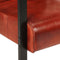 vidaXL Fauteuil 60x80x87 cm echt geitenleer donkerbruin