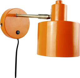 Dyberg Larsen Ocean - Wandlamp - Verstelbaar - Oranje/Messing