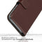 Selencia iPhone 14 Plus - Echt Lederen Bookcase - 3 Pashouders - Bruin