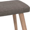 vidaXL Relaxstoel met voetenbank stof taupe