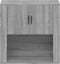 vidaXL - Wandkast - 80x33x80 - cm - bewerkt - hout - grijs - sonoma - eikenkleurig