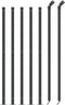 vidaXL - Draadgaashek - met - flens - 1,1x10 - m - antracietkleurig