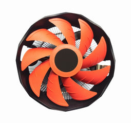 Gembird CPU-HURACAN-X30 - Box ventilator - 800/1600 rpm - Zwart/Oranje