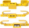 All Ride Containerslot 5KG - Container- en Trailerslot - Verstelbaar 23 tot 43 CM - Gehard Staal - Incl. 3 Reserve Sleutels - Geel