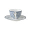 Laura Ashley Blueprint Collectables Kop en Schotel koffie set - Floris 26 cl. - Porselein