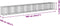 vidaXL - Schanskorf - 900x100x100 - cm - gegalvaniseerd - ijzer - zilverkleurig