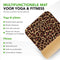 Tunturi Yoga Mat 8mm Pilates mat - Extra dikke fitness mat - 183x61x0,8 cm - Incl Draagtas - Ecologisch materiaal - Eenvoudig te reinigen - Panterprin