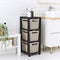 Rotho Brisen - design ladekast 3 x 16 L - wielen - Cappuccino