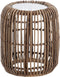 J-Line bijzettafel rond - rotan/glas - naturel