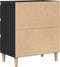 vidaXL - Sideboard - Zwart - Eiken - 60x35x70 - cm - Engineered - Hout