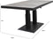 Loungetafel verstelbaar Prato Negro 140x85cm