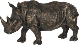 J-Line Neushoorn Poly Brons Small