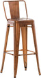 Barkruk Vinstra zonder rugleuning, Rood