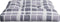 vidaXL - Palletkussen - 80x80x12 - cm - stof - ruitpatroon - grijs