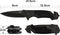 The Verge® Edge X01 - Survival Zakmes - RVS Vouwmes met Glasbreker en Broekclip - Zwart - Incl. Luxe Cadeauverpakking