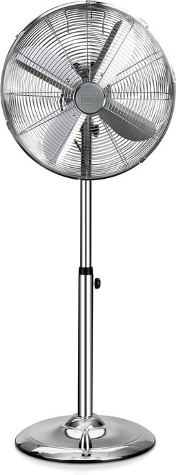 Trebs 99385 - Statiefventilator - 3 snelheden - 40 cm - Chroom