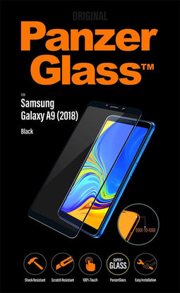 PanzerGlass Samsung Galaxy A9 (2018) - Tempered Glass Screenprotector - 9x sterker dan normaal glas - Zwart