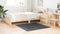 vidaXL - Shaggy - Tapijt - met - Latex - Achterkant - Donkergrijs - 120x120 - cm