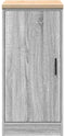 vidaXL - Garagekast - 40x51x85 - cm - massief - grenenhout - grijs - sonoma