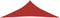 vidaXL - Zonnezeil - 160 - g/m² - 5x5x6 - m - HDPE - rood