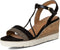 Tamaris Essentials - Dames Sandalen - Hakhoogte 7,5 cm - Zwart Comb - Maat 38