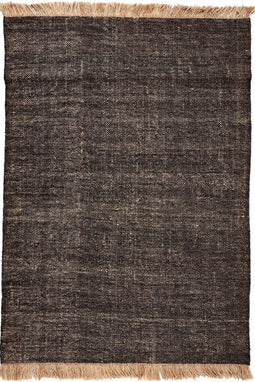 MOMO Rugs Nordic Nature Black Vloerkleed - 200x300 - Rechthoek - Laagpolig,Structuur Tapijt - Modern - Beige, Bruin, Zwart