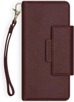 Selencia Hoesje Geschikt voor Samsung Galaxy A50 / A30s Hoesje Met Pasjeshouder - Selencia Llyr 2-in-1 Uitneembare Slang Bookcase - Donkerrood