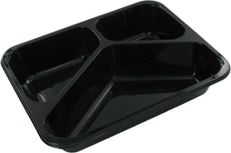 Bak - CPET - 3-vaks - menubak - 227x178x43mm - zwart - 420 stuks