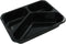 Bak - CPET - 3-vaks - menubak - 227x178x43mm - zwart - 420 stuks