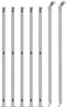 vidaXL - Gaashek - met - flens - 1,1x10 - m - zilverkleurig