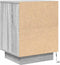 vidaXL - Nachtkastje - met - LED-verlichting - 38x34x50 - cm - grijs - sonoma