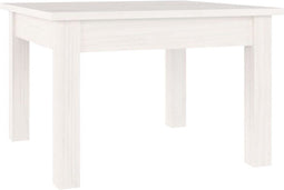 vidaXL - Salontafel - 45x45x30 - cm - massief - grenenhout - wit