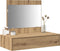 vidaXL - Wandhanger - Kaptafel - Artisan - Eiken - 83x40x70 - cm