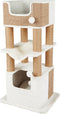 Trixie Lucano - Krabpaal XXL - 2 schuilplaatsen - Wit/Taupe