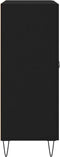 vidaXL - Dressoir - 69,5x34x90 - cm - bewerkt - hout - zwart