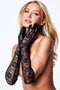 Baci - Allover Lace Opera Handschoenen - Zwart