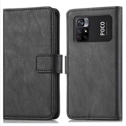 iMoshion Hoesje Geschikt voor Xiaomi Poco M4 Pro 5G Hoesje Met Pasjeshouder - iMoshion Luxe Bookcase - Zwart
