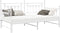 vidaXL - Ligbed - met - Uittrekbed - - - Wit, - 100x200 - cm, - Staal