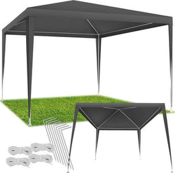 Tectake Farah - Partytent - Waterdicht - 300 x 300 cm - Grijs