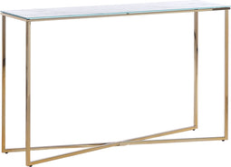 Beliani ROYSE - Consoletafel - Wit - Veiligheidsglas