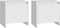 vidaXL - Nachtkastjes - 2 - st - 45x34x44,5 - cm - bewerkt - hout - wit