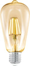 Eglo Vintage LED Kooldraadlamp - E27 - 4W - Amber