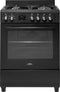 Everglades EVCK6020 - Gasfornuis - 4 Kookzones - Wokbrander - Mat Zwart - 60CM - 56 Liter Oven - Digitale Timer
