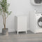 vidaXL - Wasmand - 44x44x76 - cm - massief - grenenhout - wit
