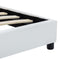 Bedframe kunstleer wit 100x200 cm
