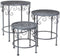 Mica Decorations Provence Plantentafel voor Buiten - Set van 3 - H43 x Ø35 cm - Grijs