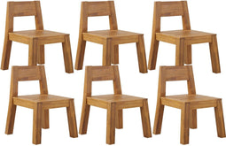 LIVORNO - Tuinstoel set van 6 - Lichte houtkleur - Acaciahout