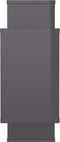 vidaXL - Wandschappen - 104x20x58,5 - cm - bewerkt - hout - hoogglans - grijs