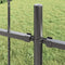 vidaXL - Tuinhek - met - Spits - Top - Grijs - 1,7x1,2 - m - Staal